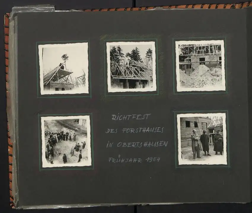 Fotoalbum mit 213 Fotografien, Ansicht Reutlingen, Zimmermann Firma Eggers, Bau Konsum Lagerhaus, Kirche in Hausen 27