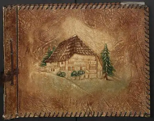 Fotoalbum mit 213 Fotografien, Ansicht Reutlingen, Zimmermann Firma Eggers, Bau Konsum Lagerhaus, Kirche in Hausen