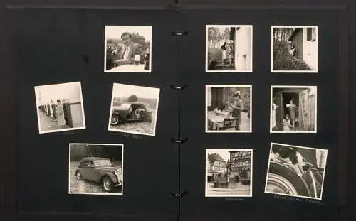 Fotoalbum mit 252 Fotografien, Konstanz, Wirtschaftswunder, Auto DKW F7, VW-Käfer, Ford