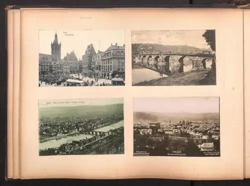 Fotoalbum 28 Fotografien und 192 Ansichtskarten, Kirchen in Trier, Köln, Bonn, Worms, Nürnberg, Lübeck, Fritzlar Bamberg