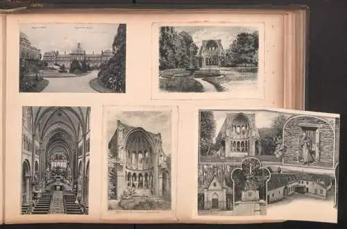 Fotoalbum 28 Fotografien und 192 Ansichtskarten, Kirchen in Trier, Köln, Bonn, Worms, Nürnberg, Lübeck, Fritzlar Bamberg