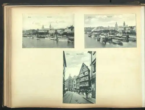 Fotoalbum 28 Fotografien und 192 Ansichtskarten, Kirchen in Trier, Köln, Bonn, Worms, Nürnberg, Lübeck, Fritzlar Bamberg