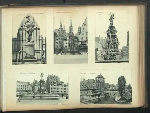 Fotoalbum 28 Fotografien und 192 Ansichtskarten, Kirchen in Trier, Köln, Bonn, Worms, Nürnberg, Lübeck, Fritzlar Bamberg