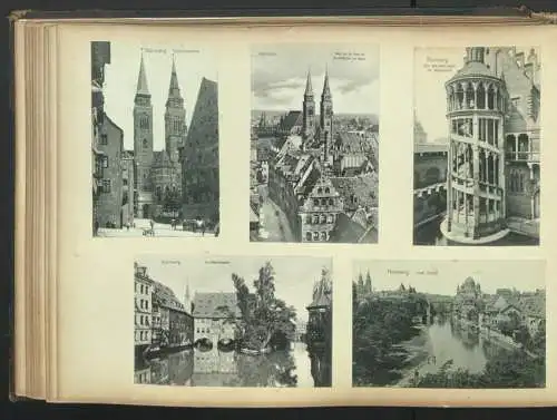 Fotoalbum 28 Fotografien und 192 Ansichtskarten, Kirchen in Trier, Köln, Bonn, Worms, Nürnberg, Lübeck, Fritzlar Bamberg