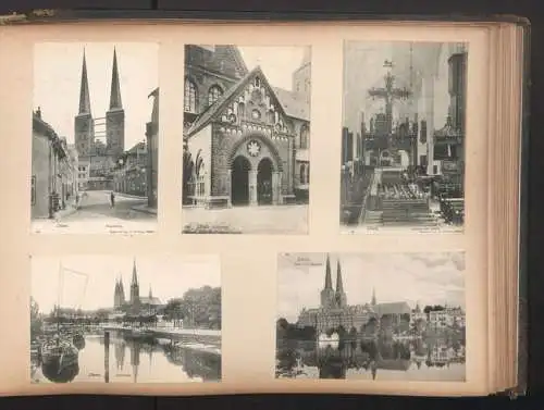 Fotoalbum 28 Fotografien und 192 Ansichtskarten, Kirchen in Trier, Köln, Bonn, Worms, Nürnberg, Lübeck, Fritzlar Bamberg