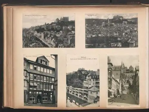 Fotoalbum 28 Fotografien und 192 Ansichtskarten, Kirchen in Trier, Köln, Bonn, Worms, Nürnberg, Lübeck, Fritzlar Bamberg