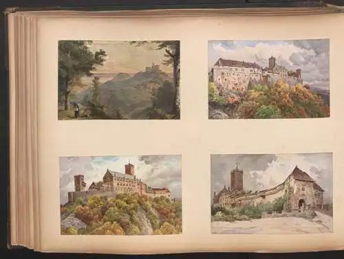 Fotoalbum 28 Fotografien und 192 Ansichtskarten, Kirchen in Trier, Köln, Bonn, Worms, Nürnberg, Lübeck, Fritzlar Bamberg