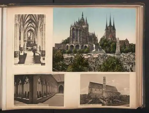 Fotoalbum 28 Fotografien und 192 Ansichtskarten, Kirchen in Trier, Köln, Bonn, Worms, Nürnberg, Lübeck, Fritzlar Bamberg