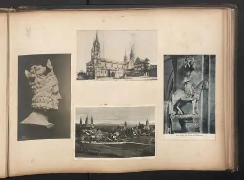 Fotoalbum 28 Fotografien und 192 Ansichtskarten, Kirchen in Trier, Köln, Bonn, Worms, Nürnberg, Lübeck, Fritzlar Bamberg