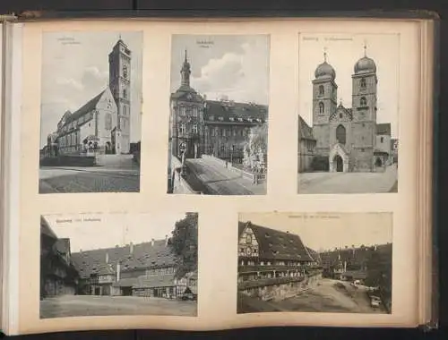 Fotoalbum 28 Fotografien und 192 Ansichtskarten, Kirchen in Trier, Köln, Bonn, Worms, Nürnberg, Lübeck, Fritzlar Bamberg