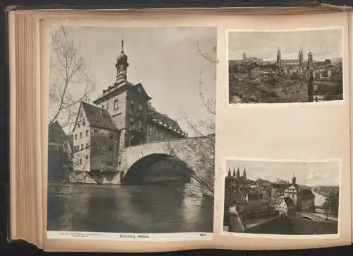 Fotoalbum 28 Fotografien und 192 Ansichtskarten, Kirchen in Trier, Köln, Bonn, Worms, Nürnberg, Lübeck, Fritzlar Bamberg