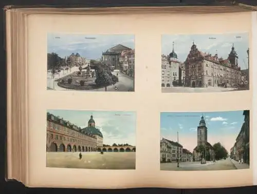 Fotoalbum 28 Fotografien und 192 Ansichtskarten, Kirchen in Trier, Köln, Bonn, Worms, Nürnberg, Lübeck, Fritzlar Bamberg