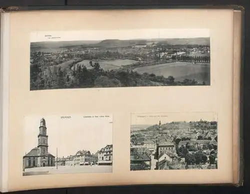 Fotoalbum 28 Fotografien und 192 Ansichtskarten, Kirchen in Trier, Köln, Bonn, Worms, Nürnberg, Lübeck, Fritzlar Bamberg