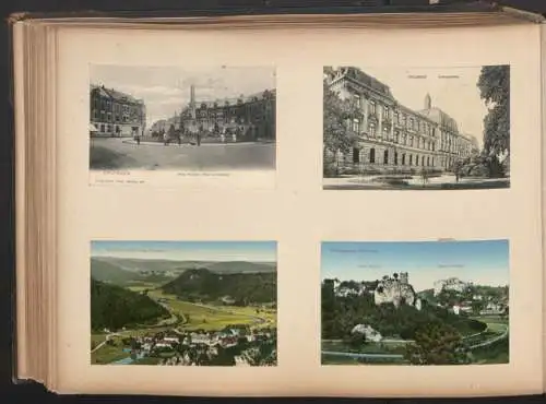 Fotoalbum 28 Fotografien und 192 Ansichtskarten, Kirchen in Trier, Köln, Bonn, Worms, Nürnberg, Lübeck, Fritzlar Bamberg