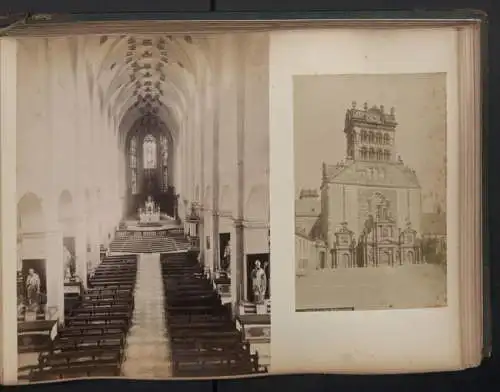 Fotoalbum 28 Fotografien und 192 Ansichtskarten, Kirchen in Trier, Köln, Bonn, Worms, Nürnberg, Lübeck, Fritzlar Bamberg