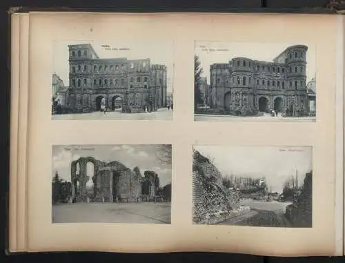 Fotoalbum 28 Fotografien und 192 Ansichtskarten, Kirchen in Trier, Köln, Bonn, Worms, Nürnberg, Lübeck, Fritzlar Bamberg