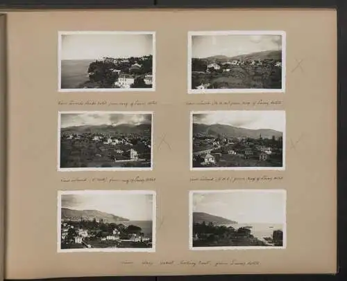 Fotoalbum mit 172 Fotografien, Ansicht Madeira, britischer Mathematiker Patrick Michael Grundy Reise nach Madeira, 1934