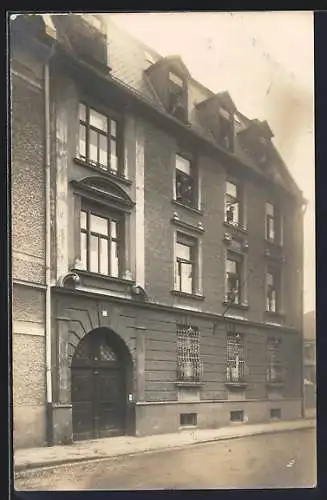 Foto-AK Rosenheim / Bayern, Eingang zum Haus Weinberger