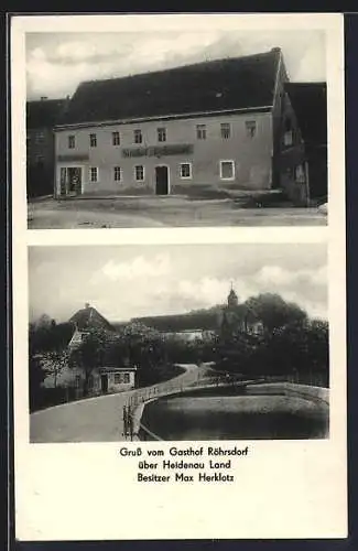 AK Röhrsdorf / Dohna, Gasthof Max Herklotz