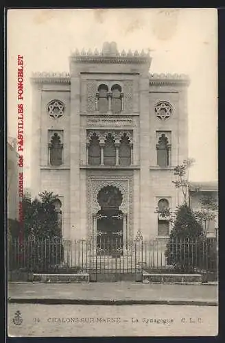 AK Chalons-sur-Marne, La Synagogue