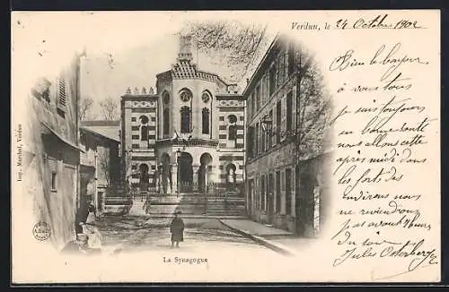 AK Verdun, La Synagogue