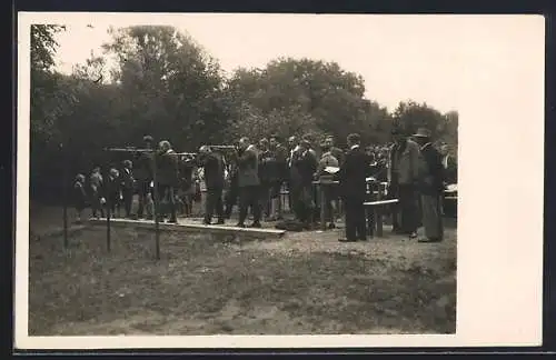 Foto-AK Übelbach /Stmk., Schützen auf dem Schiessfest Guggenbach