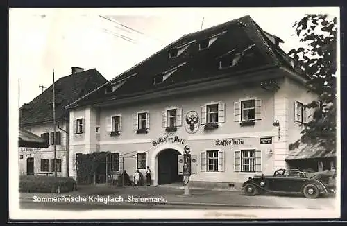 AK Krieglach /Steiermark, Gasthof zur alten Post v. M. K. Koglbauer