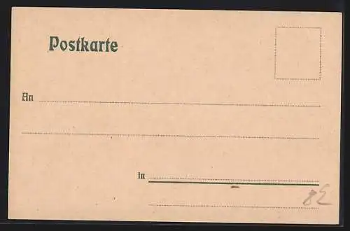 Lithographie Saalfeld a. S., Oberes Tor, Darr-Tor, Hof-Apotheke