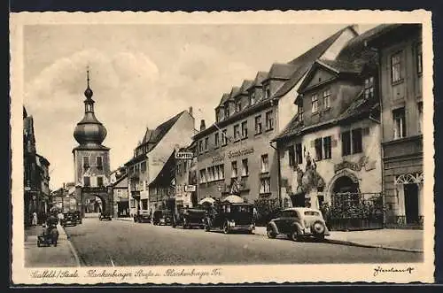 AK Saalfeld /Saale, Blankenburger Strasse und Blankenburger Tor