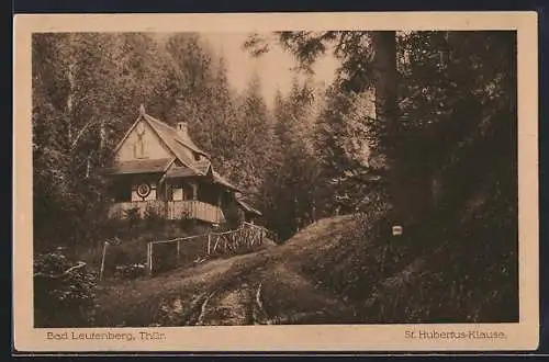 AK Bad Leutenberg, Blick zur St. Hubertus-Klause