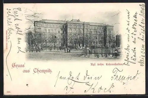 AK Chemnitz, Kgl. techn. Lehreranstalten