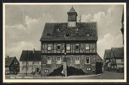 AK Bad Vilbel, Strassenpartie am Rathaus