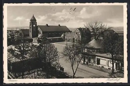 AK Giessen, Blick zum Bahnhof