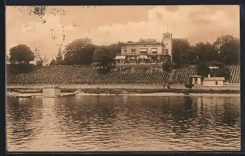 AK Niederwalluf /Rheingau, Blick zur Villa Belmonte