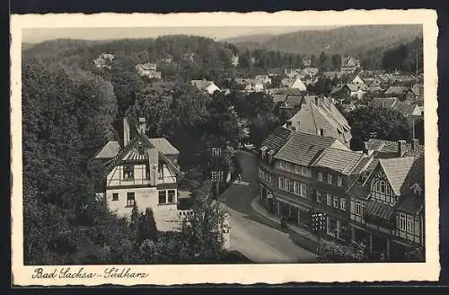 AK Bad Sachsa /Südharz, Ortsansicht aus der Vogelschau