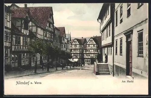 AK Allendorf a. Werra, Strasse am Markt