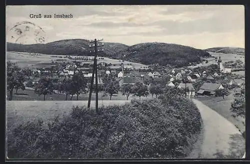 AK Imsbach, Totalansicht von einer Anhöhe aus