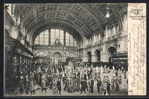 AK Frankfurt a. M., Hauptbahnhof Vestibule