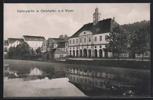 AK Carlshafen a. d. Weser, Hafenpartie