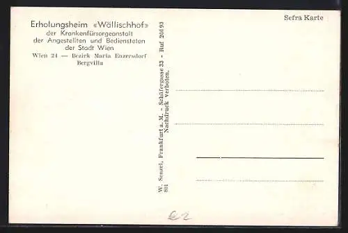 AK Maria-Enzersdorf, Erholungsheim Wällischhof