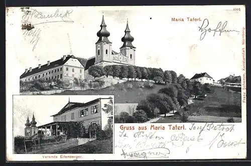 AK Maria Taferl, Panorama und Veranda Eilenberger