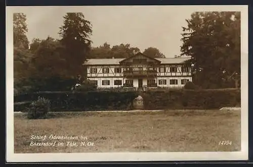 AK Hollabrunn, Enzersdorf im Thale, Schloss Ödenkirchen