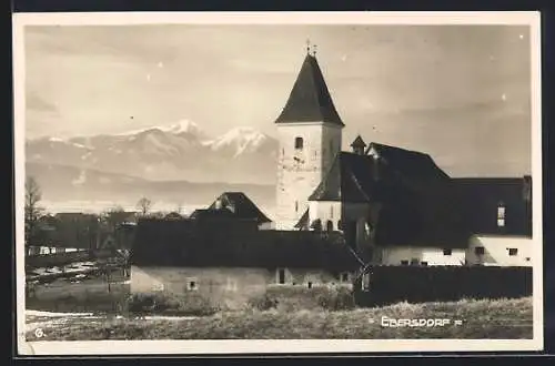 AK Ebersdorf, Blick zur Kirche