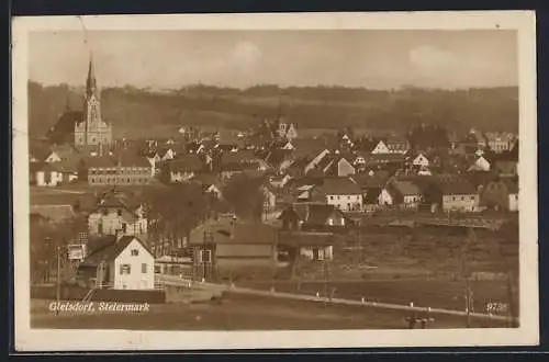 AK Gleisdorf /Steiermark, Totalansicht aus der Vogelschau