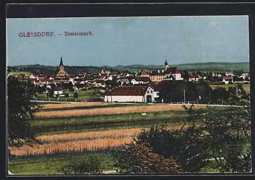 AK Gleisdorf /Steiermark, Totalansicht aus der Vogelschau