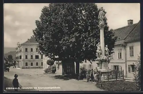 AK Eibiswald, Hauptplatz mit Sparcassengebäude