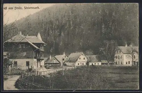 AK Frein /Steiermark, Blick zum Ort