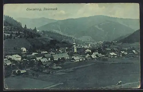 AK Oberzeiring /Steiermark, Panorama von einen Berg aus