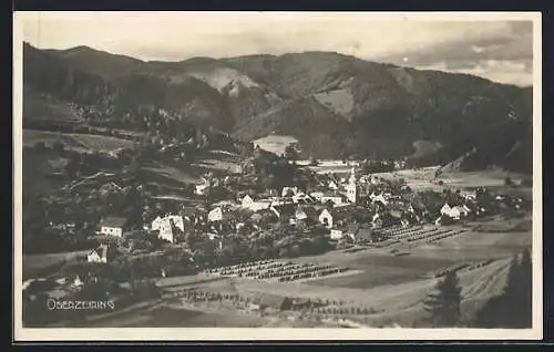 AK Oberzeiring, Gesamtansicht von einen Berg aus