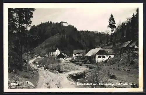 AK St. Lorenzen /Wechsel, Demmeldorf mit Festenburg